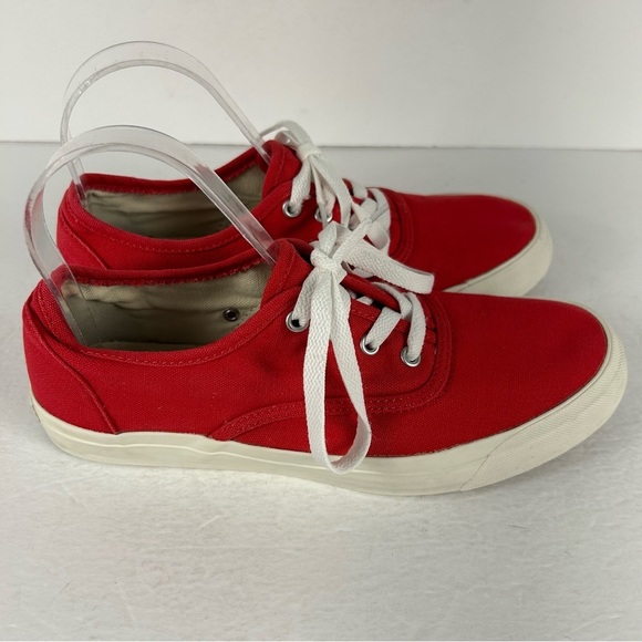 Pro keds Red Canvas Sneakers with White Laces 8 - Picture 6 of 9